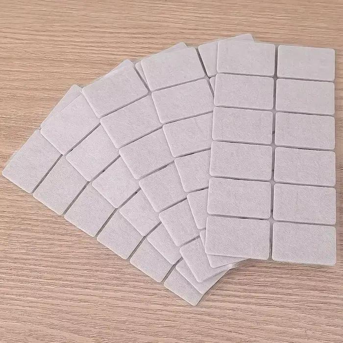 Coussinets de pieds de chaise en feutre, protection de sol, auto-adhésifs pour meubles, rectangulair