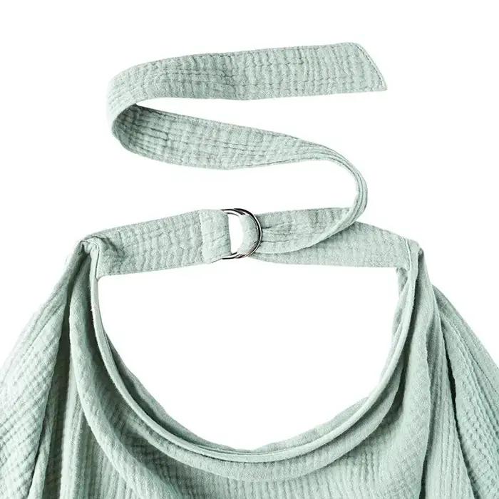 Couverture d'allaitement respirante pour bébé, couverture d'allaitement en mousseline de coton, tabl