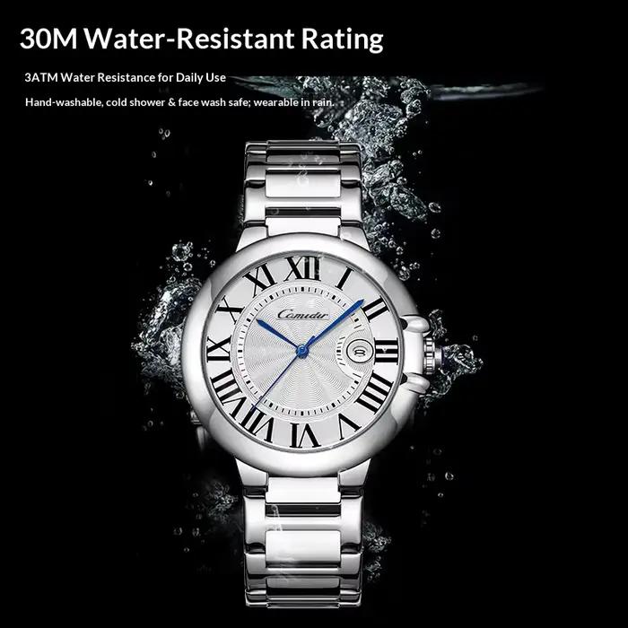 Montre pour hommes ballon bleu hommes étanche mode affaires Quartz hommes Warches chiffre romain