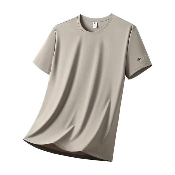 Ice inj-T-shirt de sport décontracté à haute élasticité pour hommes