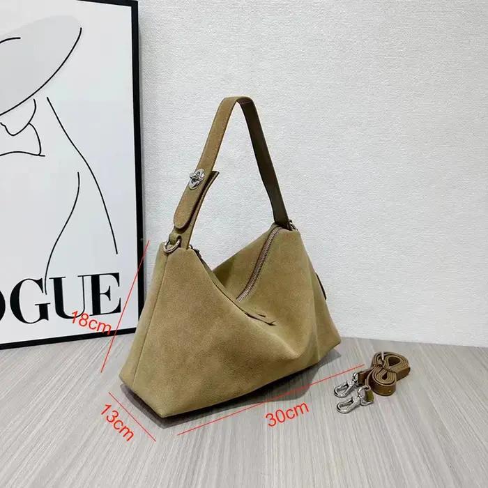 Sac à main en daim pour femmes, sac en cuir de vache souple, sac à bandoulière Unique pour dames, pr