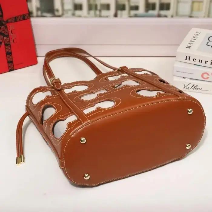 CH – sac à main de marque haut de gamme pour femmes, ajouré, grande capacité, Simple, à bandoulière,