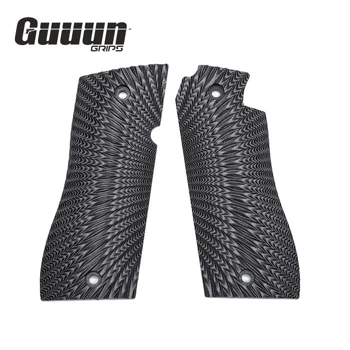 Guuun – poignée G10 pour Star BM/BKM OPS, Texture Sunburst, 6 couleurs au choix