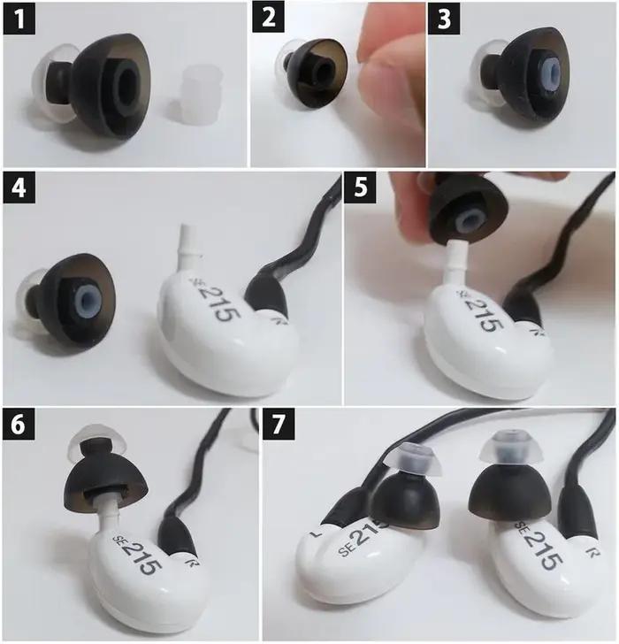 Spinfit-Embouts à double glute pour écouteurs intra-auriculaires, embouts en silicone Danse etés pou