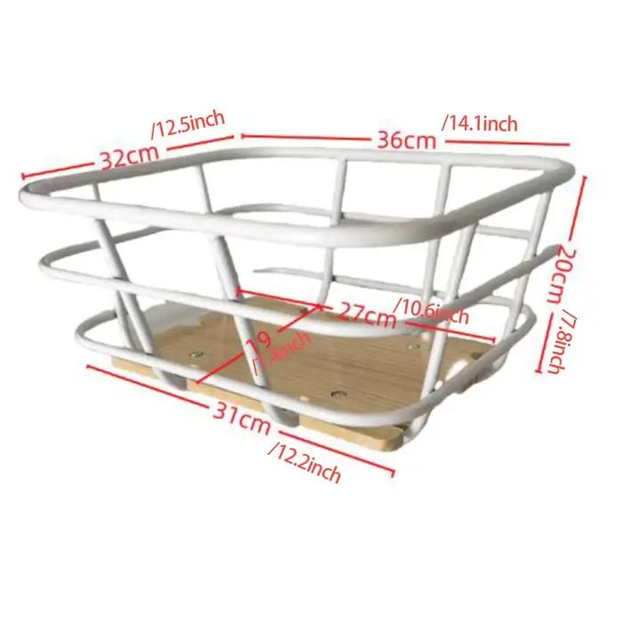 Panier avant de vélo support de chargement facile à assembler tendance panier de vélo pour équitation sorties randonnées urbaines cadeau occasions spéciales