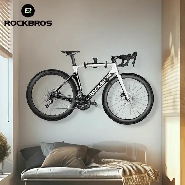 Support de vélo mural réglable pour vélos de route et VTT robuste et sécurisé pour garage ou maison