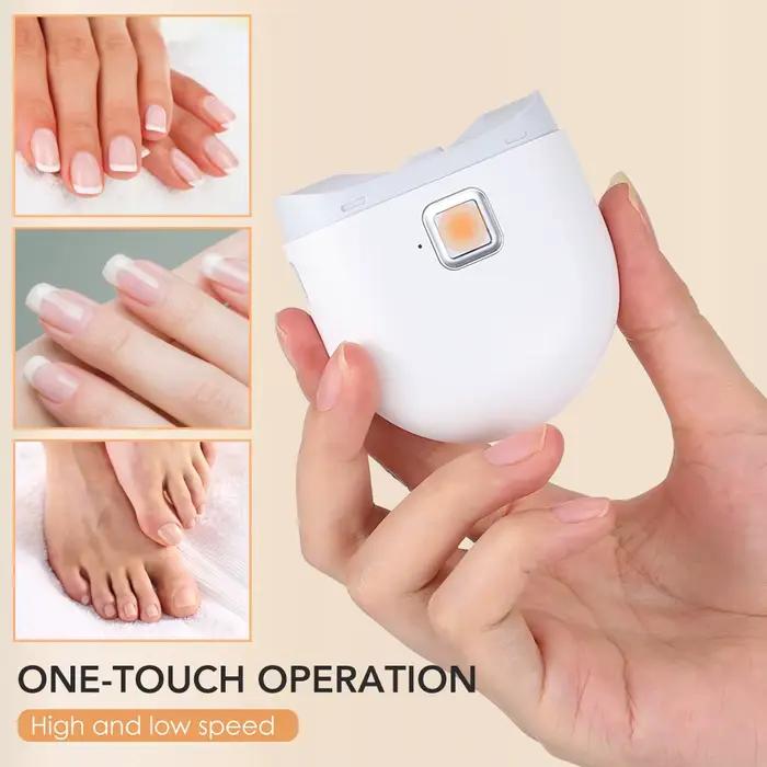Coupe-ongles électrique avec lumière LED, broyeur automatique de polissage des ongles pour enfants e