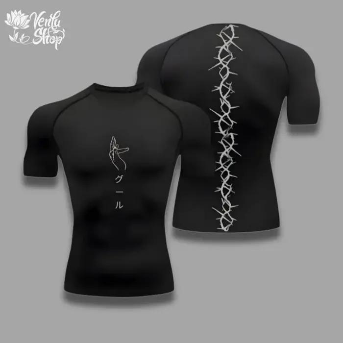 Chemise de compression Tokyo Ghoul pour le gym - T-shirt anime musculation et sportswear