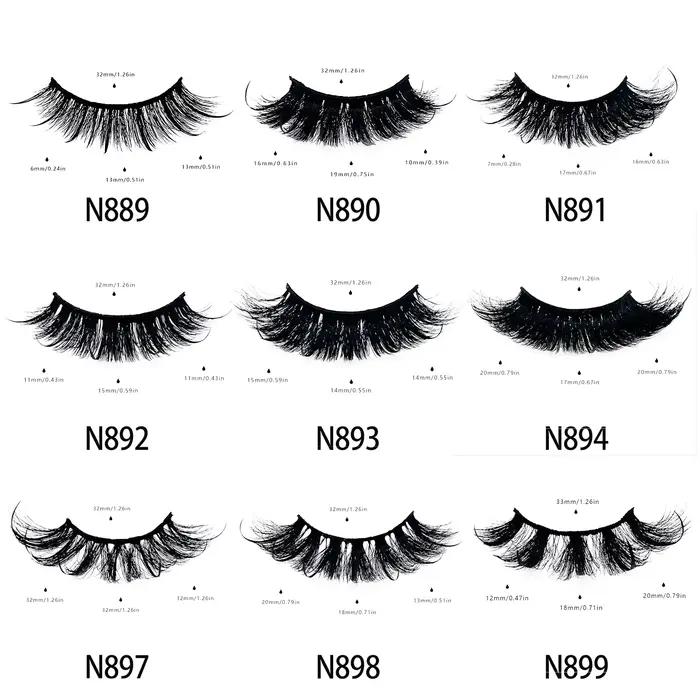 Nouveaux cils vaporeux et moelleux en Faux vison, vente en gros, marque privée russe C/D Curl, Exten