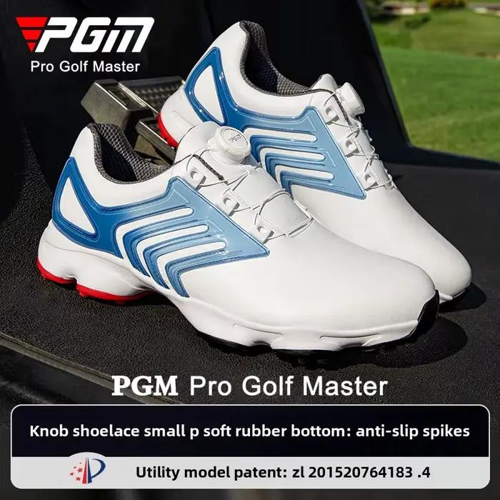 Chaussures de golf imperméables été mode - Espadrilles décontractées laçage rapide antidérapant hommes XZ374