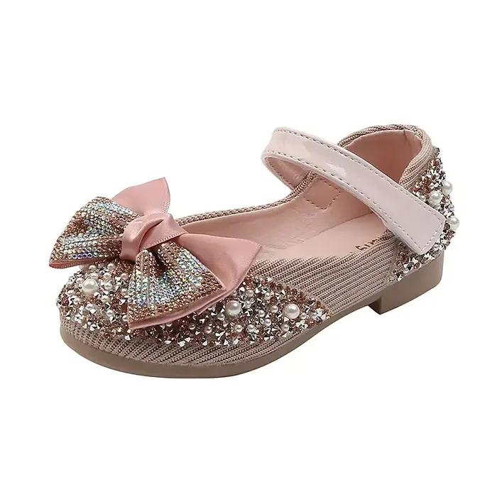 Sandales enfant en bas âge fille chaussures pour enfants perle strass brillant enfants chaussures bé