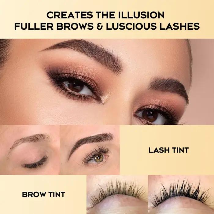 Gollee classique noir naturel cils et sourcils colorant ensemble durable imperméable cils rapide tei