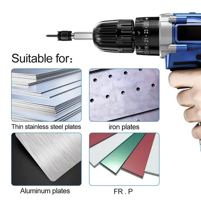 Foret dissolvant de soudure par points, pointe en carbure Double face, séparateur en acier inoxydabl