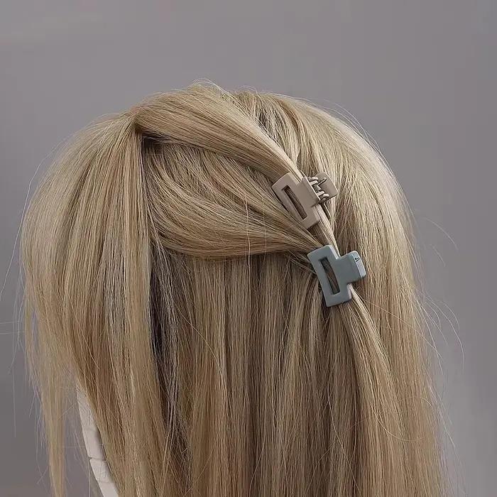 Pinces à cheveux creuses mates de couleur unie, Barrettes de capture de couleur bonbon, accessoires