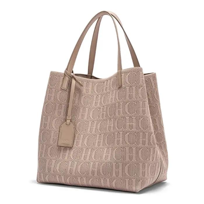 CHCH sac fourre-tout nouvelle grande capacité noir Simple tricoté sac à provisions 27*20*28 cm