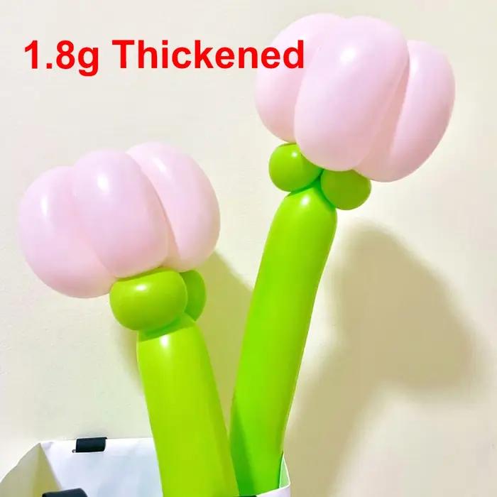 Ballons en latex longs, 100 pièces, rouge, vert, jaune, bleu, rose, assortis, pour décoration de fêt