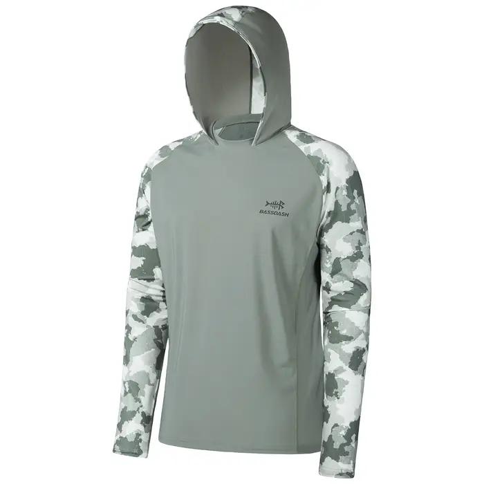 Bassdash – chemise de pêche UPF 50 Performance pour hommes, sweat à capuche rafraîchissant, camoufla