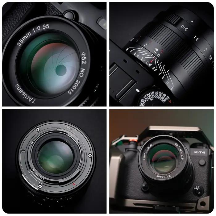 7artisans Objectif Portrait 35mm F0.95 Grande Ouverture Pour Sony E ZVE10 FX30 Fuji FX X-T1 X-A1/X-A