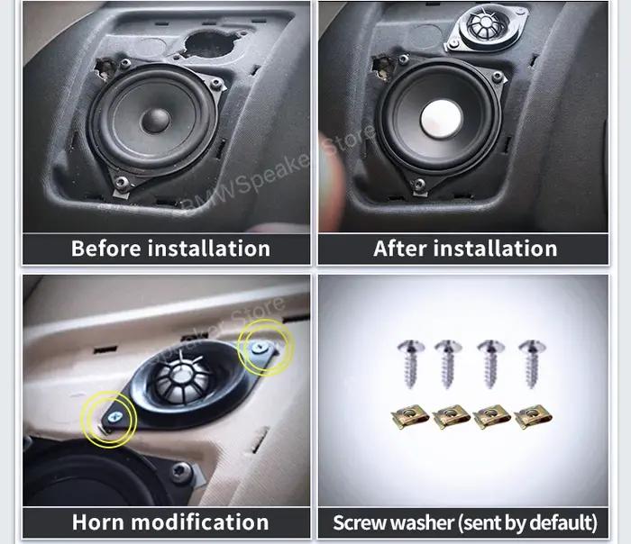 Klaxon avant et arrière de voiture pour BMW, haut-parleurs twecirculation, haut-parleur, accessoires