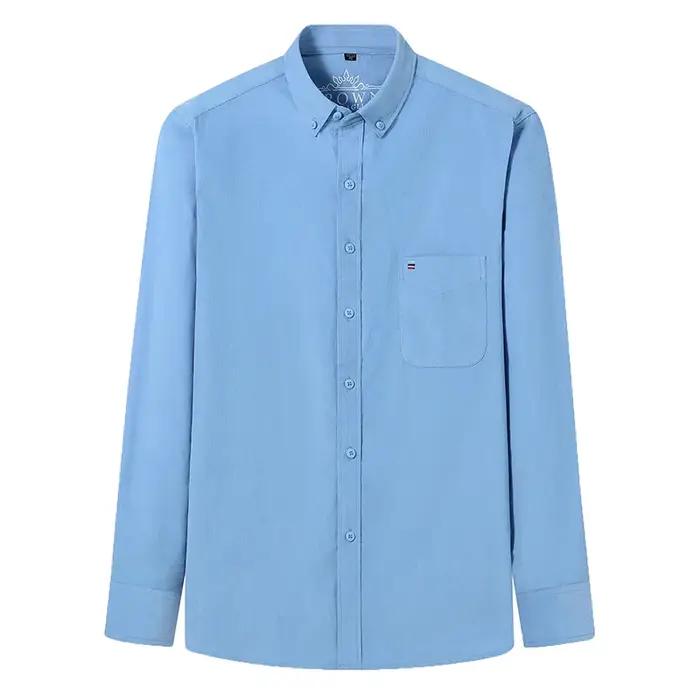 Chemise en velours côtelé 100% coton pour hommes, chemise décontractée à manches longues, coupe régu