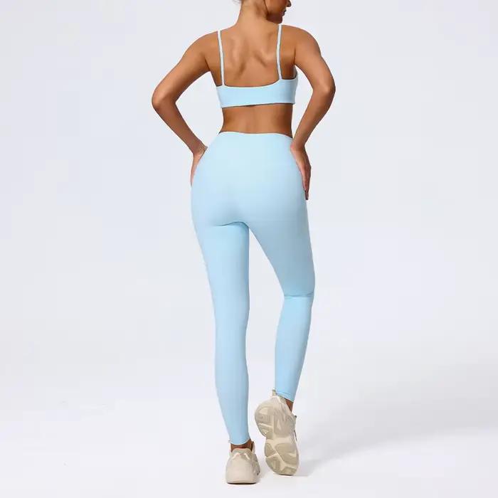 Hearuisavy Ensemble 2 pièces d'été ultra-doux pour femme : Short de sport respirant et Brassière de