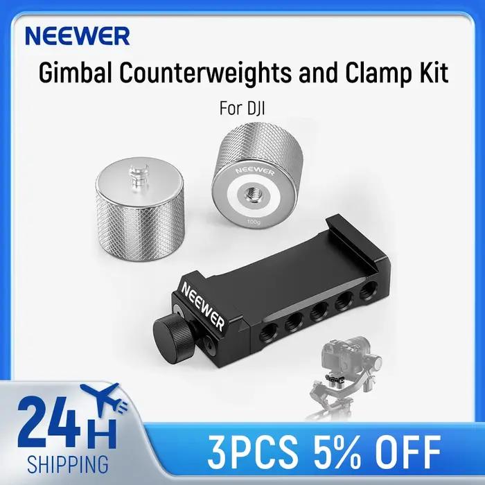 NEEWER – Kit de contrepoids et pinces à cardan, pour DJI Ronin RS4 Pro RS4 RS3 Pro RS3 RS2 RSC2 ZHIY