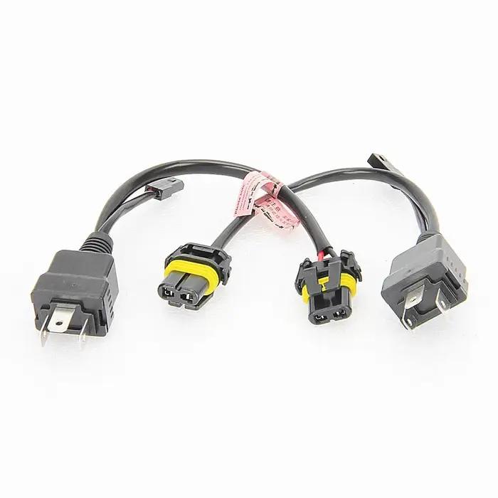 Faisceau de câbles Bi xénon H4 12V, 2 pièces, pour ampoules HID H4 9003 Hi/Lo bi-xénon, contrôleurs
