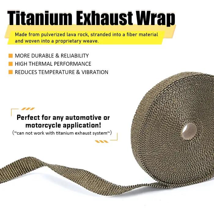Rouleau d'enveloppe thermique d'échappement en fibre de verre de haute qualité 1M 5M 10M 15M pour ba