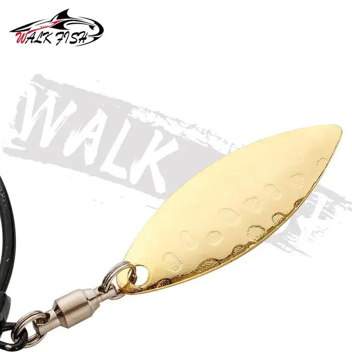WALK FISH 3 pièces 2g 3g 4g 5g 7g 9g crochet de manivelle cuillère en métal paillettes ajouter du po