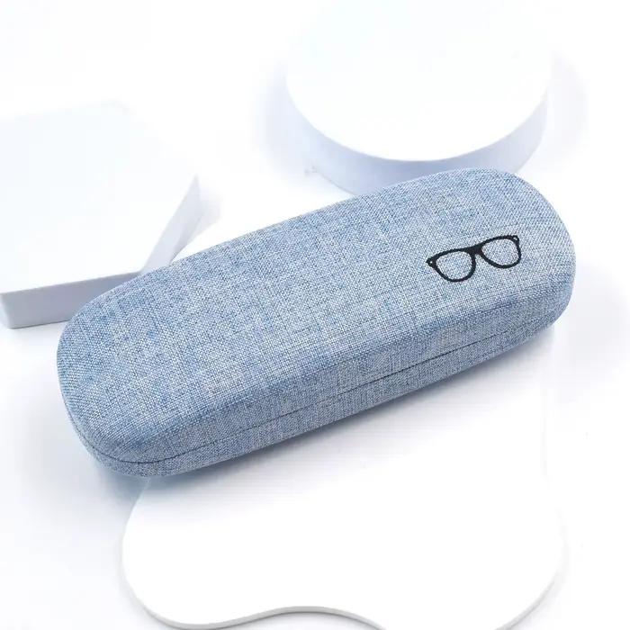 Étui à lunettes de mode coque rigide tissus de lin étuis à lunettes couverture de protection pour ho