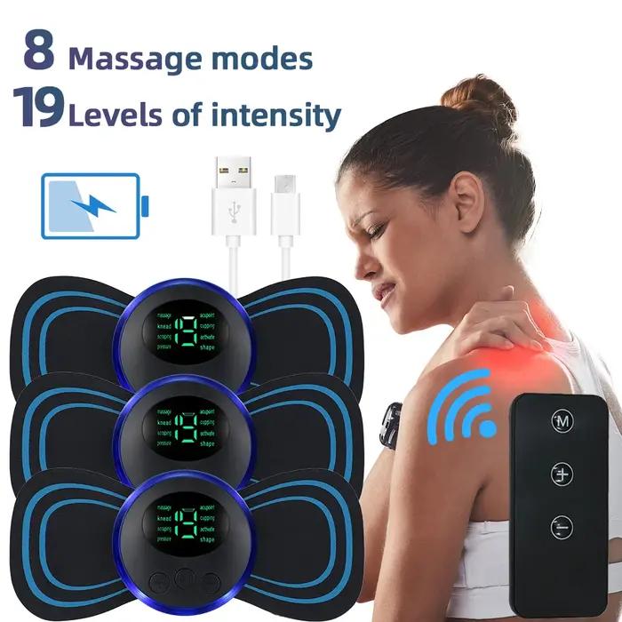 Masseur électrique de cou EMS, stimulateur de Massage musculaire, Instrument basse fréquence, patchs
