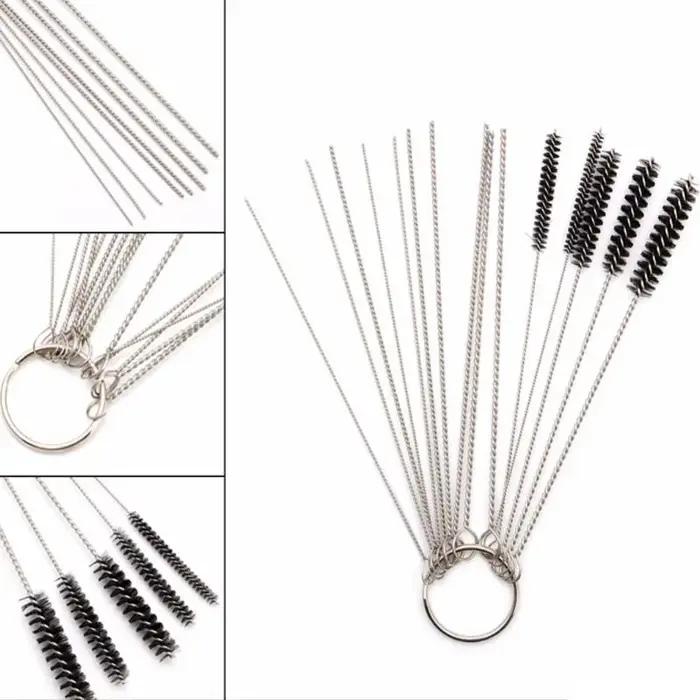 Outil de nettoyage de carburateur, Jet de saleté en carbone, brosses, aiguilles pour voiture, moto,