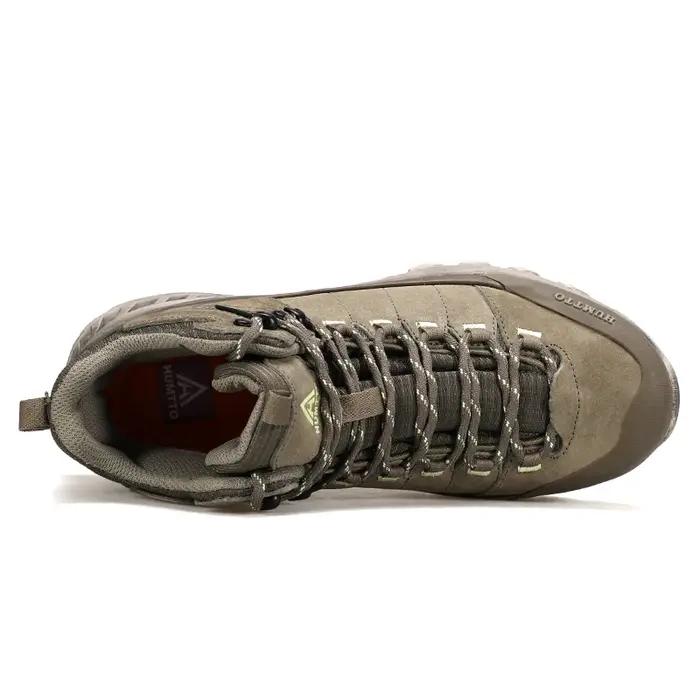 Chaussures de randonnée HUMTTO en cuir pour hommes - Bottes de trekking respirantes pour l'hiver et le travail