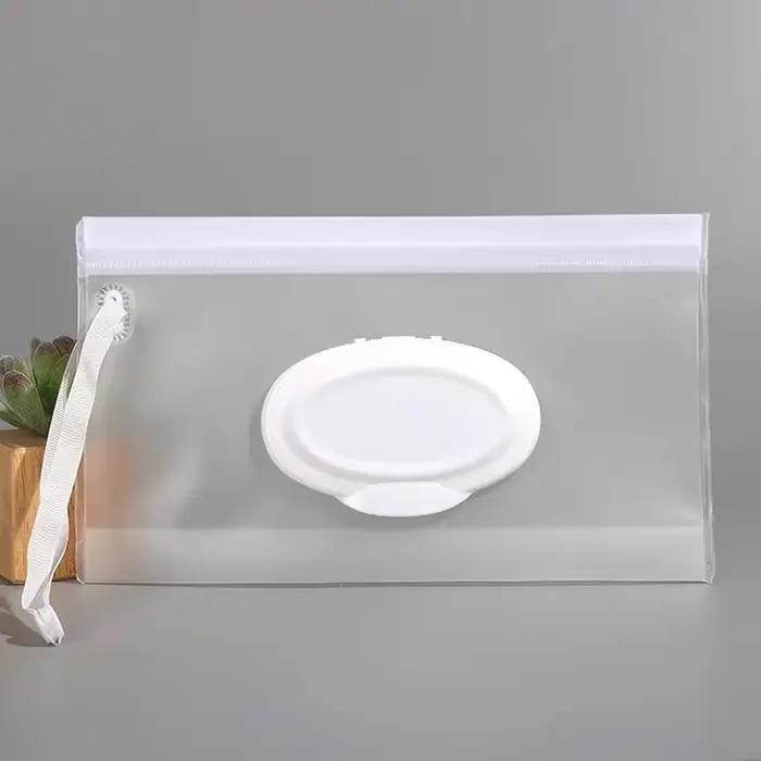 Pochette pour lingettes humides pour bébé EVA, étui de support Transparent Portable, couvercle rabat