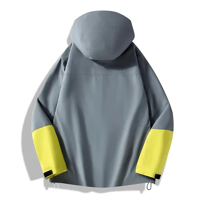 JNLN unisexe imperméable Softshell veste randonnée Camping escalade Trekking coupe-vent à capuche dé