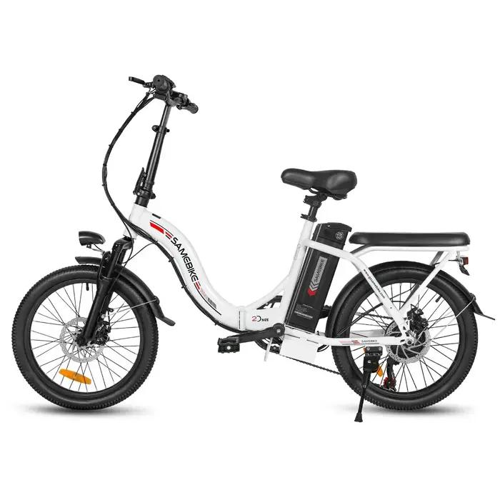 Vélo électrique de style pliable léger 350W36V12AH batterie montagne e-bike 20 pouces gros pneu vill