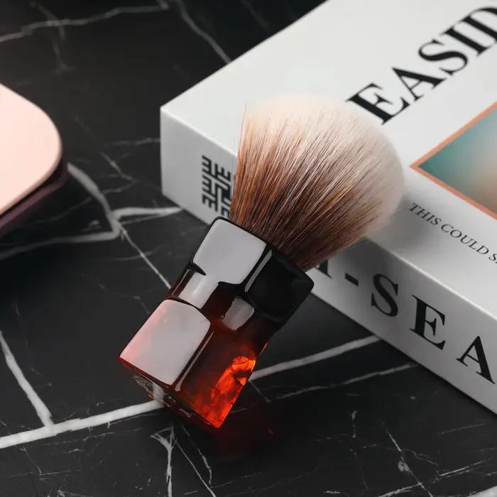 YAQI-Barbe à cheveux synthétiques Moka Express, 24mm, blaireau de rasage pour hommes