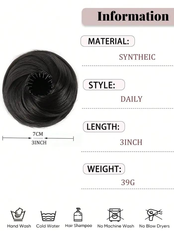 Perruque queue de cheval synthétique réglable pour femmes, chignon magique en forme de nid d'oiseau
