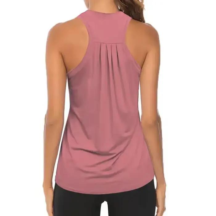 Haut de sport sans manches pour femmes dos nageur yoga fitness séchage rapide confort polyvalence activité physique