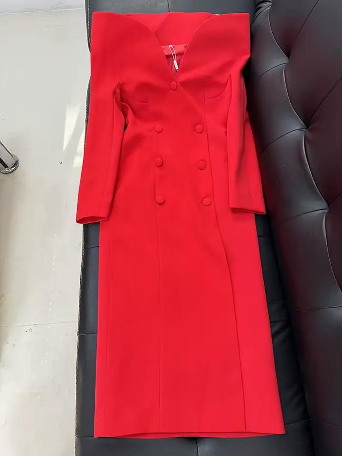 HIGH STREET Nouvelle Collection 2026 Manteau Long Trench à Col Montant pour Femme, Modèle Designer