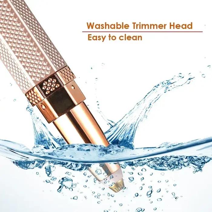 Rasoir électrique Facial 4 en 1 pour femmes, rasoir de sourcils, épilateur corporel, Rechargeable, i