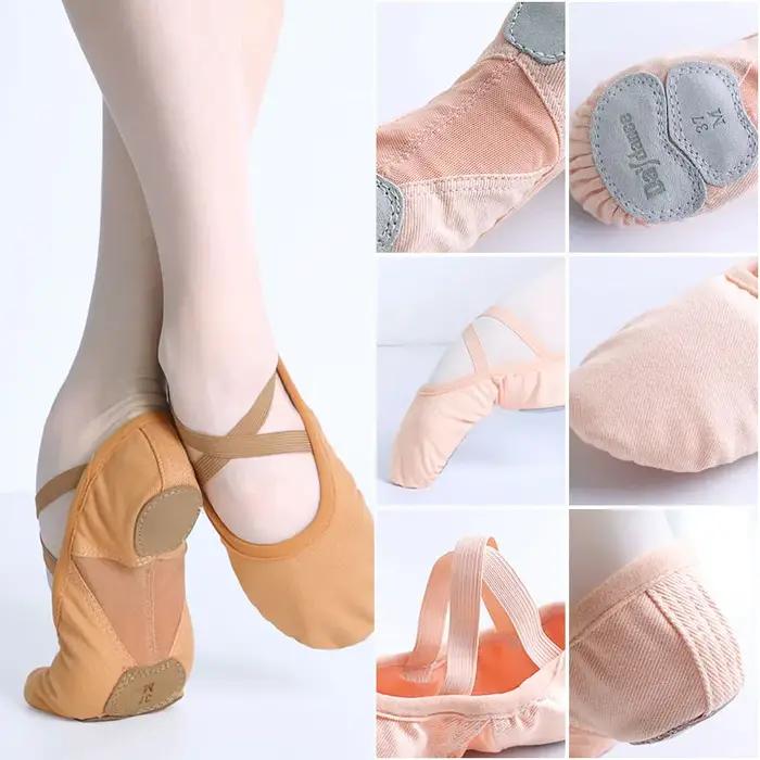Chaussures de ballet pour femmes et filles, chaussures de danse, académie de danse, trois l'offre el
