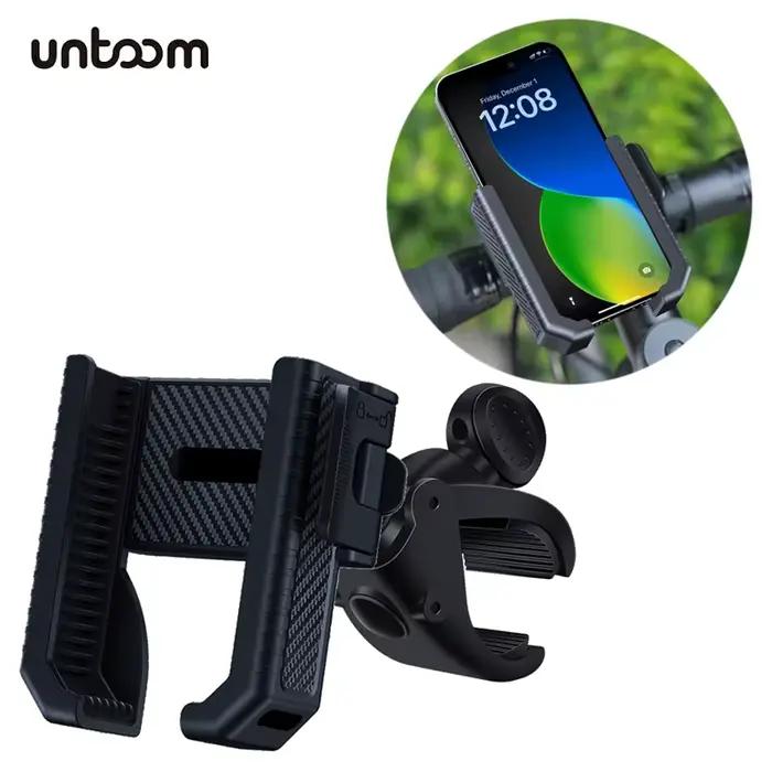 Support de téléphone pour vélo et moto antichoc adaptable guidon clip fixe GPS navigation smartphone 4.5 à 7.0 pouces