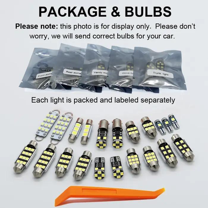 ZITWO – Kit d'ampoules de lecture en forme de dôme intérieur LED, pour Honda Pilot 2003 2005 - 2015