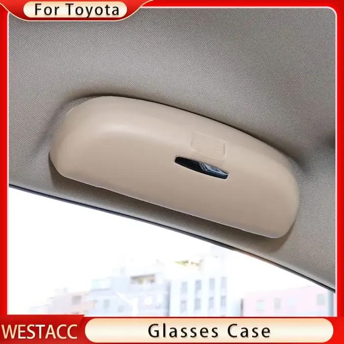 Étui à lunettes de soleil ABS pour voiture, porte-lunettes pour Toyota Camry Highlander RAV4 CHR Cor