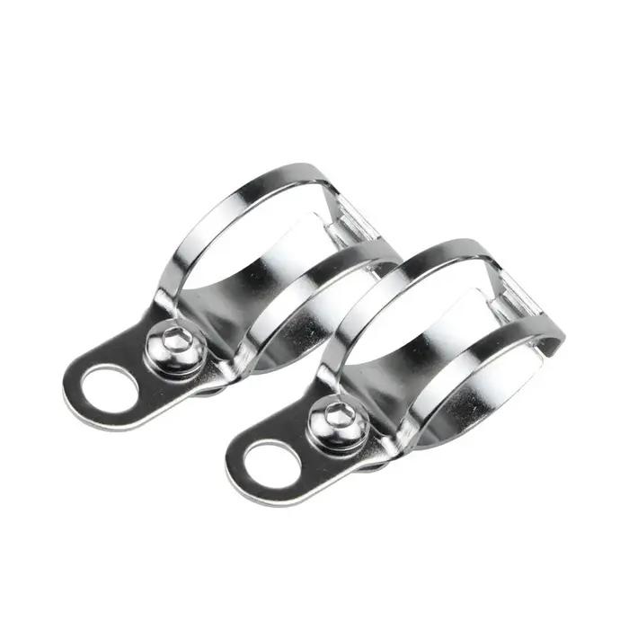 Support universel pour clignotants de moto, 2 pièces, supports de fixation en métal pour fourche ava