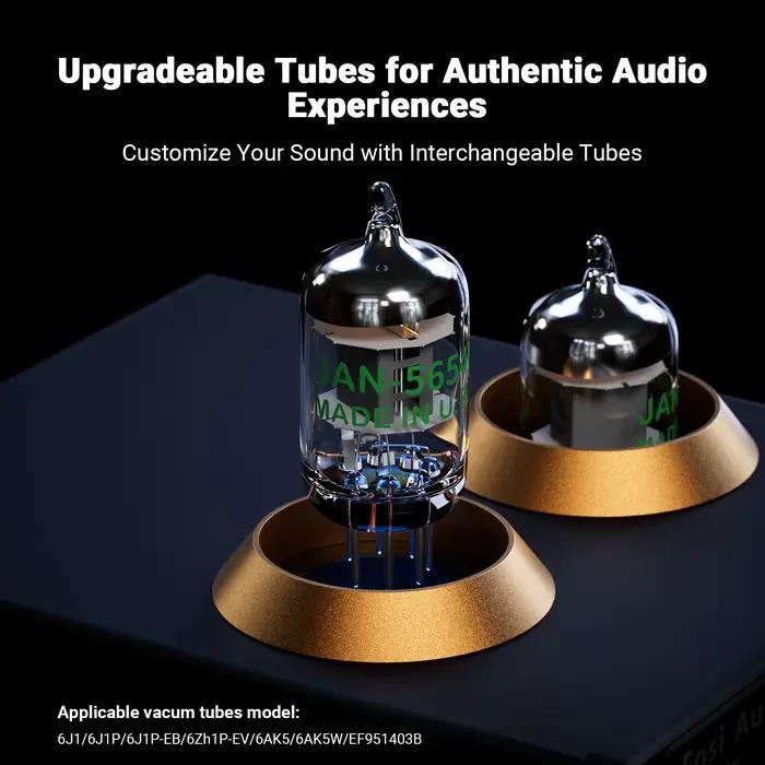 Préamplificateur phono Fosi Audio pour tourne-disque, préamplificateur stéréo mini HiFi à tubes à vi
