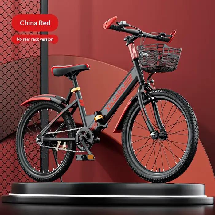 Vélo pliable pour enfants 20 pouces 21 vitesses réglable hauteur selle robuste style VTT adolescents garçons sorties randonnées探险家自行车儿童折叠车20英寸21速可调座高坚固山地风格青少年男孩出行徒步