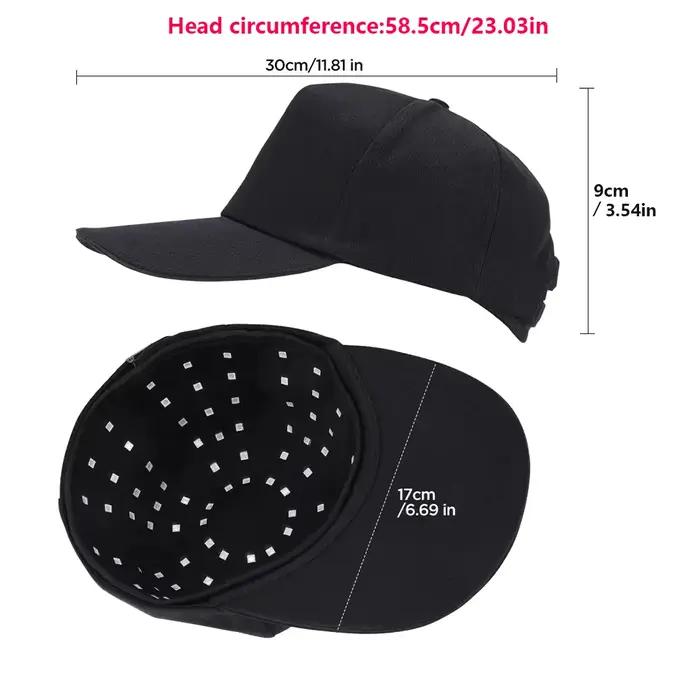 Chapeau de thérapie à la lumière rouge avec 96 perles de lampe, capuchon professionnel pour la crois
