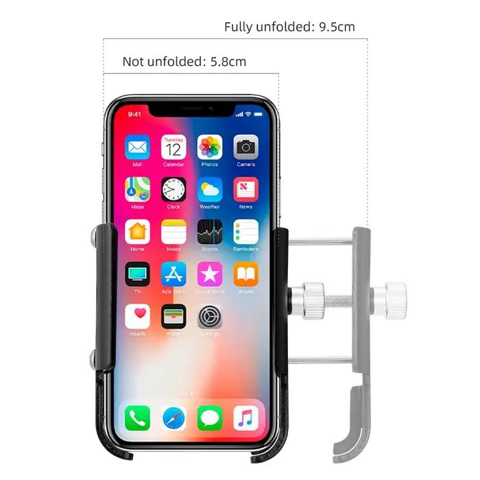Support de téléphone pour vélo rotation 360 degrés compatible smartphones 4 7 à 7 0 pouces guidon moto randonnée course cycliste